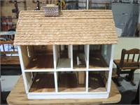 WOODEN DOLL HOUSE 33 1/2X16 1/2X33 1/2"