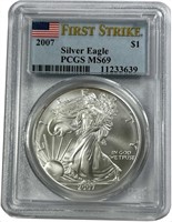 2007 1oz American Silver Eagle PCGS MS69