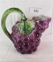 Made in Italy Grape Themed Pitcher
