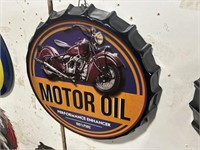 Motor Oil Metal Sign