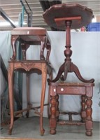 (4) Pieces of wood furniture includes wall table,