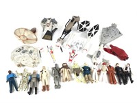 Vtg Star Wars Action Figures & Spaceship Toys