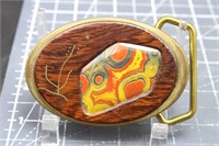 Poppy jasper belt buckle, Nice!  3.2 oz