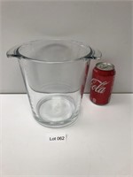 Heavy Glass Ice Bucket
