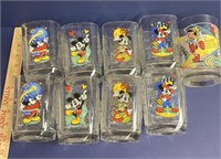 Lot Of 9 Disney Glasses