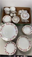 Valmont China "Briar Rose? incomplete set