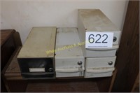 (4) 3 1/2" Floppy Disk File Drawers