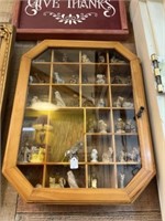 Wade Figurines with Display Case
