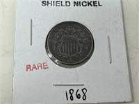 Coin-1868 Shield Nickel