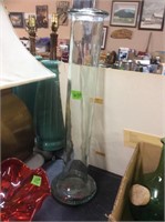 TALL GLASS VASE, 4" DIA, 22.5" T