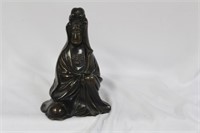 A Vintage Chinese Brass/Bronze Kwan Yin