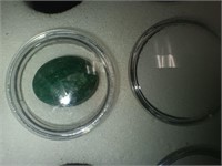 Cut & Faceted Brazilian Emerald, Oval cut, 19.3 ct