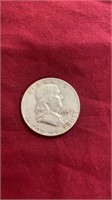 1959 FRANKLIN SILVER HALF DOLLAR