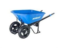 $197 Kobalt 7-cu ft Steel Wheelbarrow, Flat Tire