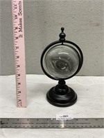 9" Heavy Spinning Glass Eye Globe on Stand