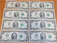 Z - LOT OF $2 FEDERAL RESERVE NOTES (B19)