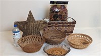 WICKER BASKETS AND POTPOURRI