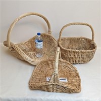 HEAVY WICKER BASKETS