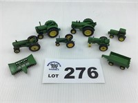 1/64 Scale Lot Of Tractors and Farm Equipment