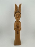 Humberto Handcrafted Wooden Sculpture - Detailed C