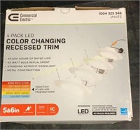 Commercial Electric 4pack Color Changing Recessed