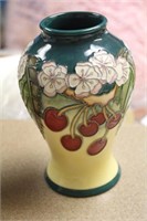 Signed Moorcroft Enamel Vase