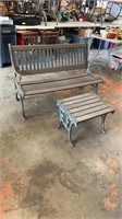 Very Heavy Outdoor Bench & Table