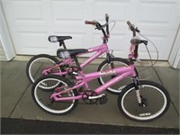 (2) Pink Bicycles