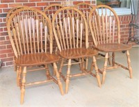 6 Oak Chairs
