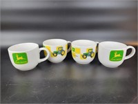 (4) John Deere Soup Mugs