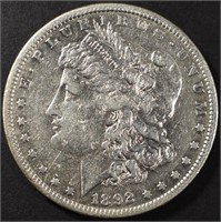 1892-S MORGAN DOLLAR XF