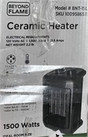 BEYOND FLAME CERAMIC HEATER RETAIL $20