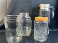 Vintage Glass Jars And More