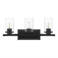 Hampton Bay Timpie 22 in. 3-Light Matte Black