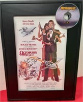 328 - SIGNED & FRAMED JAMES BOND ART & CD