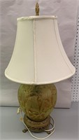Possibly Rene Lalique Amber Glass Parlor Lamp