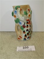 Vintage 6" Porcelain Lustreware Peacock Vase
