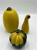 Signed pottery squash