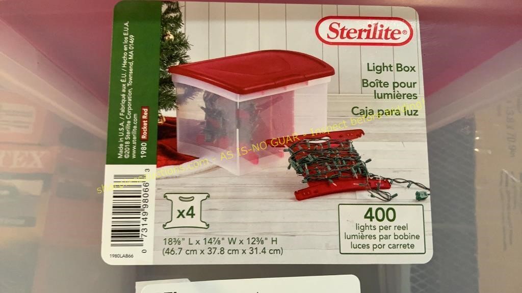 Sterilite light box 400 lights/reel