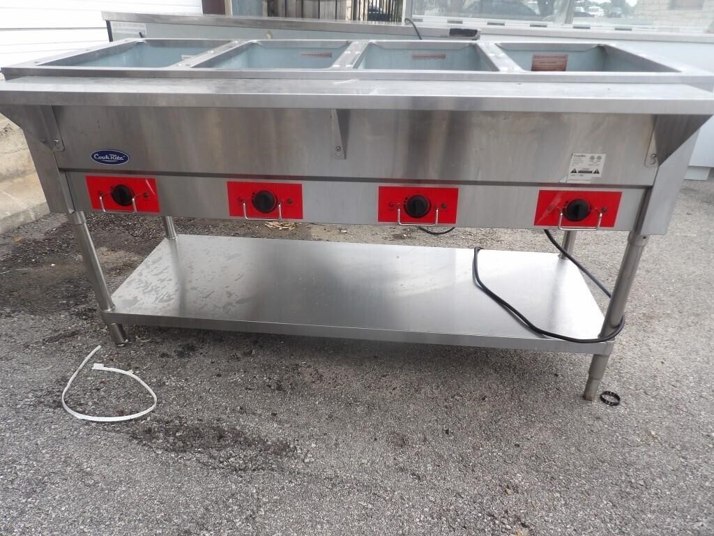 Atosa  4 Open Well ElectricSteam Table 58"