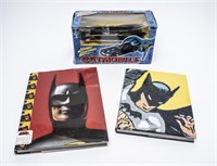 1960's Batmobile Model Kit & Batman Books, 3 PCS.