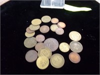 22 foreign coins