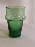 Hand Blown Green Moroccan Drinking Glass