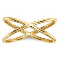 14 Kt- Yellow Gold Modern Design Ring