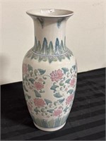 Oriental large vase 16"h