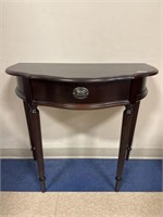 bombay 1 drawer entrance d-table 32"x16"x30"h
