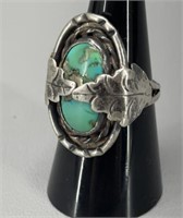 Sterling Silver Turquoise ring size 8