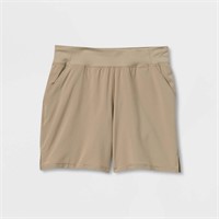 Girls' Woven Shorts - All in Motion Khaki M