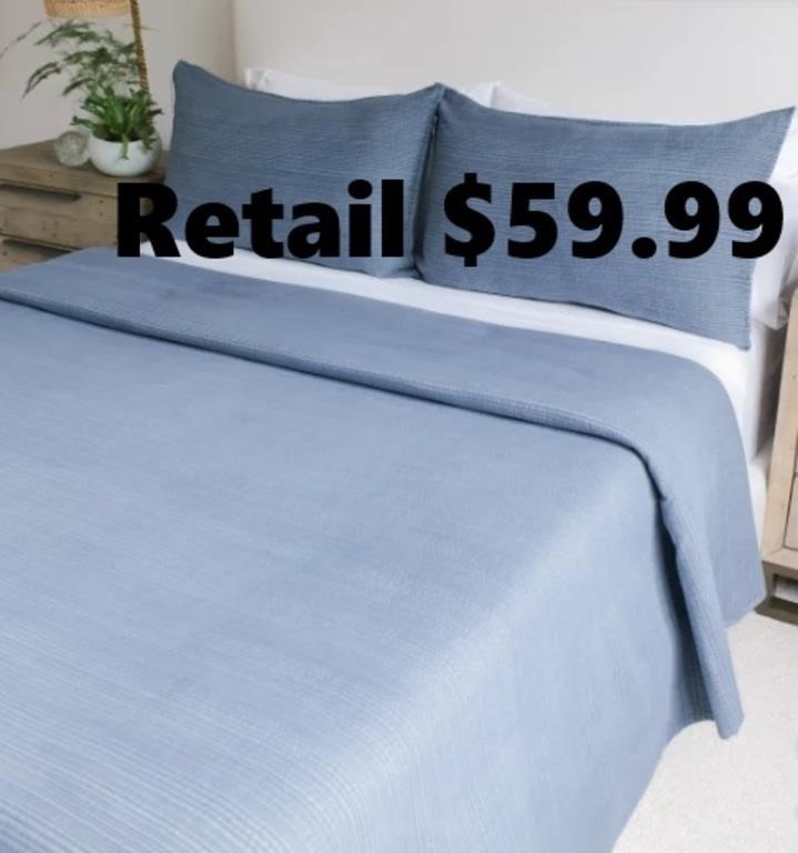 Jennifer Adams 3-piece Stonewashed Quilt Set