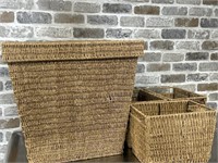 (3) Woven Baskets